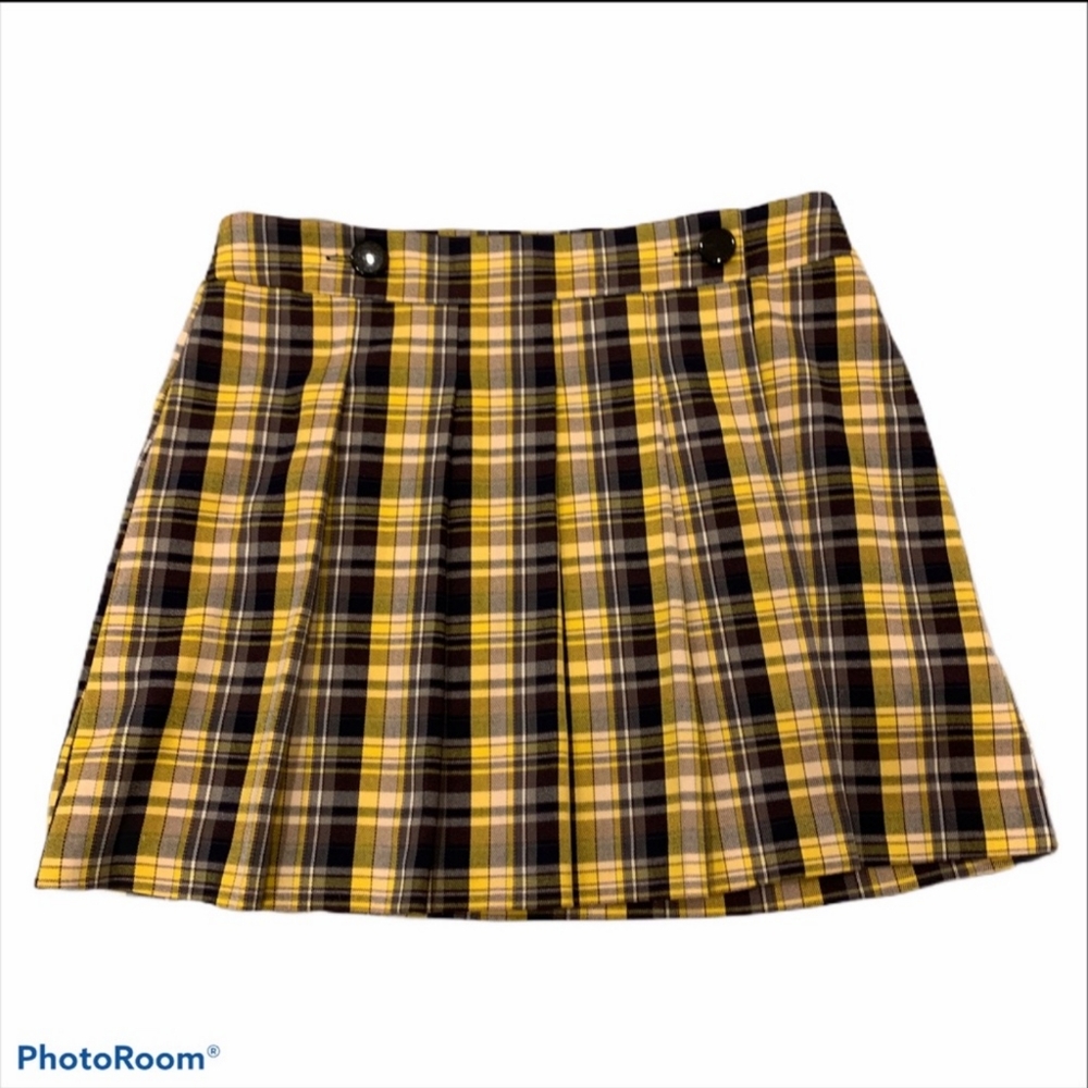 Plaid Topshop wraparound skirt